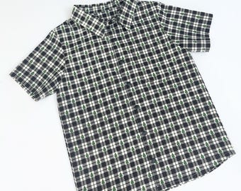 Boys Plaid Christmas Shirt - Holiday Top For Boys