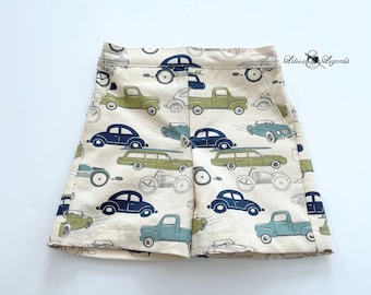 Classic Car Shorts For Boys Size 5