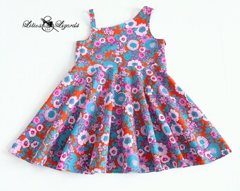 Retro Floral Dress For Girls