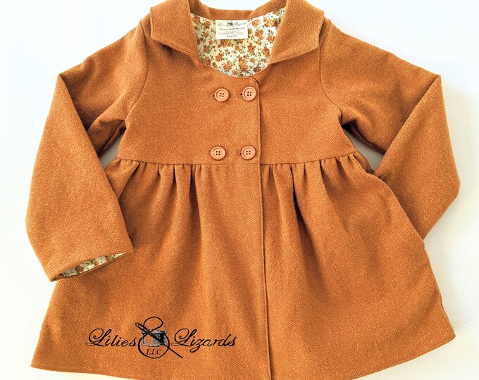 Featured listing image: Fall Herringbone Coat For Girls