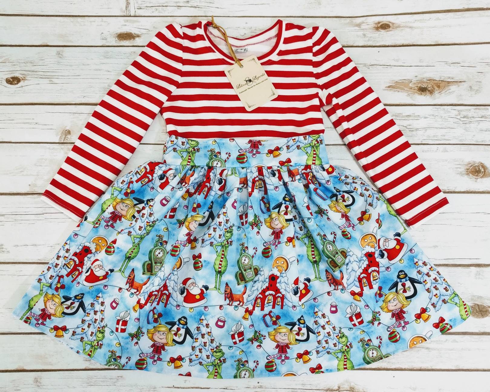 grinch christmas dress