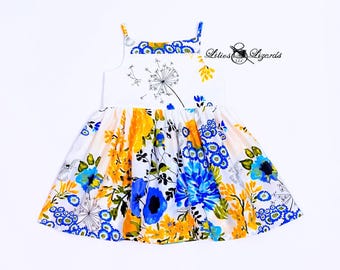 Floral Sundress For Toddler Girl