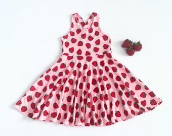 Strawberry Sundress For Girls