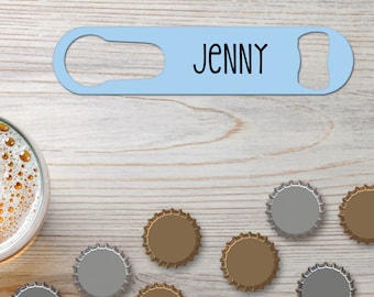 Personalized Bottle Opener With Pour Spout Remover Beer Opener Flat Bottle Opener Speed Opener Light Blue Gift Assorted Colors