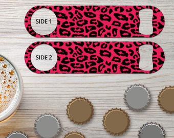 Bottle Opener for Bartenders & Home Bar Animal Print Cheetah Bottle Opener Bar Blade Flat Bottle Opener for Bar Staff Gifts for Bartenders