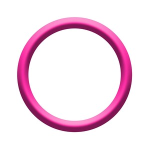 Neon pink rubber spinner ring