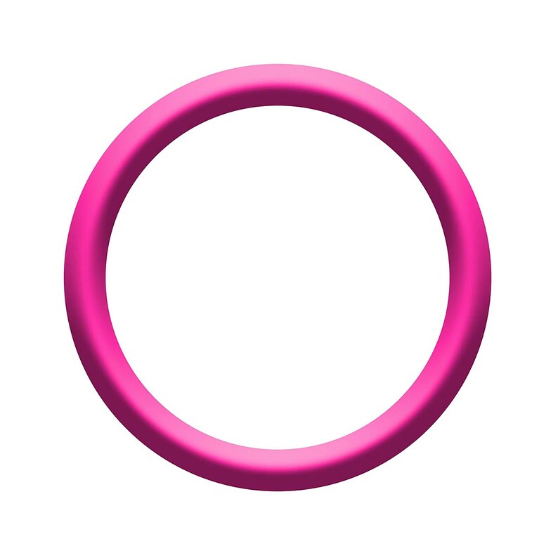 Neon pink rubber spinner ring