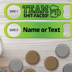 Bottle Opener for Bartender Gifts Speed Opener Bar Blade Personalized Bottle Openers Team Shitfaced Beer Keg Funny Bottle Opener Beer Opener