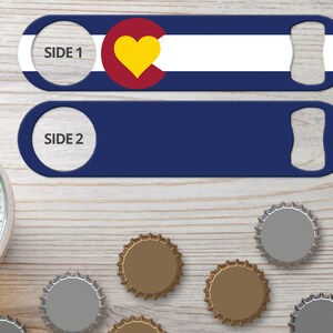 Bottle Opener for Bartender Gifts & Home Bar Colorado Map Flag Gifts for Bar Staff Bar Blade Flat Bottle Opener Restaurant Bar Key