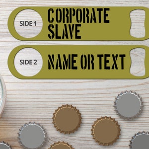 Bottle Opener for Bartender Gifts Flat Speed Openers Bar Blades Personalized Bottle Openers Corporate Slave Funny Bottle Opener Beer Opener