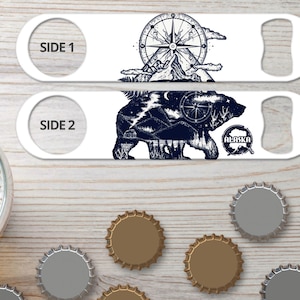 Bottle Opener for Bartender Gifts & Home Bar Alaska State Map Flag Gifts for Bar Staff Speed Bottle Opener Bar Blade Flat Bottle Opener