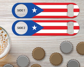 Bottle Opener for Bartender Gifts & Home Bar Puerto Rico Flag Puerto Rican Flag Gifts for Bar Staff Bar Blade Flat Bottle Opener Bar Key