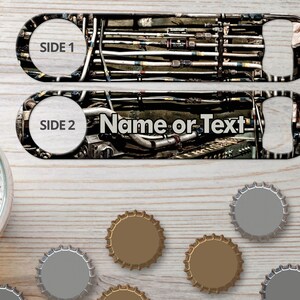 Bottle Opener for Bartenders & Home Bar Metal Pipes Custom Bottle Opener Flat Bar Blade Beer Bottle Opener for Bar Staff Gift for Bartenders