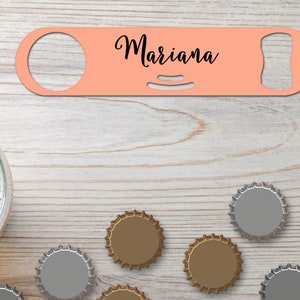 Personalized Bottle Opener Bartender Gift Beer Opener Strainer Bottle Opener With Can Opener Speed Opener Coral Gifts Assorted Colors