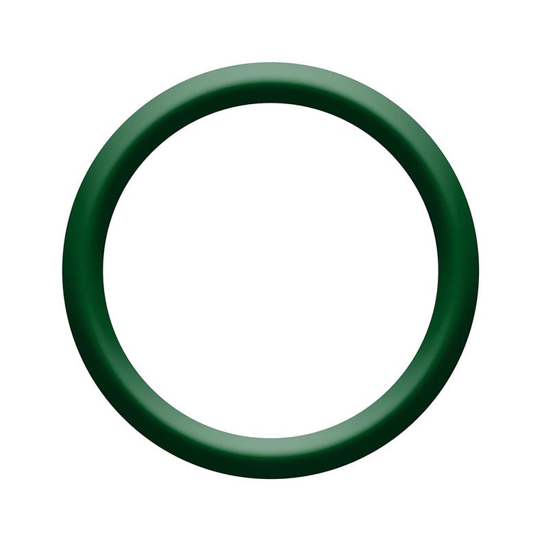 Dark green rubber spinner ring