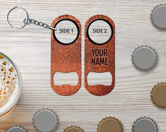 Mini Bottle Opener Keychain for Bartender Gift Rusty Bottle Opener Personalized Bottle Opener Bar Key Beer Bottle Opener Gift for Bartender