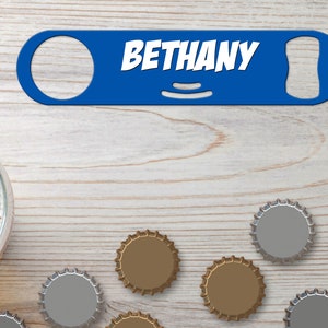 Personalized Bottle Opener Bartender Gift Beer Opener Strainer Bottle Opener With Can Opener Speed Opener Royal Blue Gifts Assorted Colors
