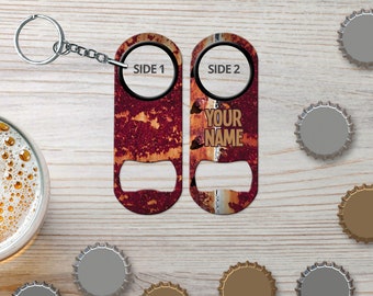 Mini Bottle Opener Keychain for Bartender Gift & Home Bar Rusty Tools Personalized Bottle Opener Bar Blade Beer Opener Gift for Bartender