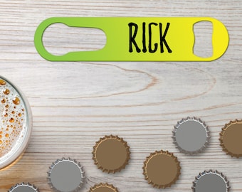 Personalized Bottle Opener With Pour Spout Remover Beer Opener Flat Bottle Opener Speed Opener Lemon Lime Gift Assorted Colors