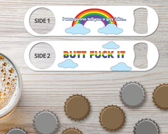 Bottle Opener for Bartender Gifts Speed Openers Bar Blades Personalized Bottle Openers Gay Joke Funny Bottle Opener Gay Gifts Beer Opener