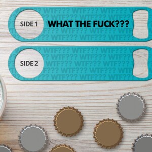 Bottle Opener for Bartender Gifts Speed Openers Beer Bar Blades Personalized Bottle Openers WTF Funny Bottle Opener Flat Beer Bottle Opener