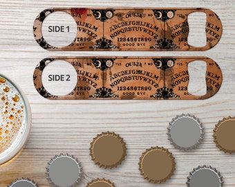 Bottle Opener for Bartender Gifts Ouija Board Personalized Speed Opener Flat Bar Blade Beer Bottle Opener Voodoo Bar Key for Bar Staff Gifts