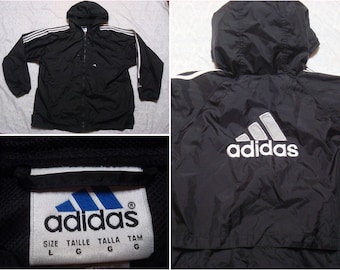 mens adidas jacket with logo on back