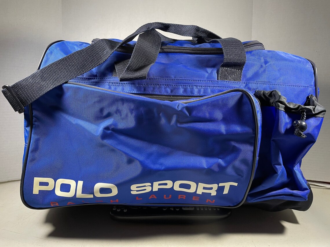 Vintage Polo Sport Duffel Bag USA Track Field Blau Nylon 90er Etsy