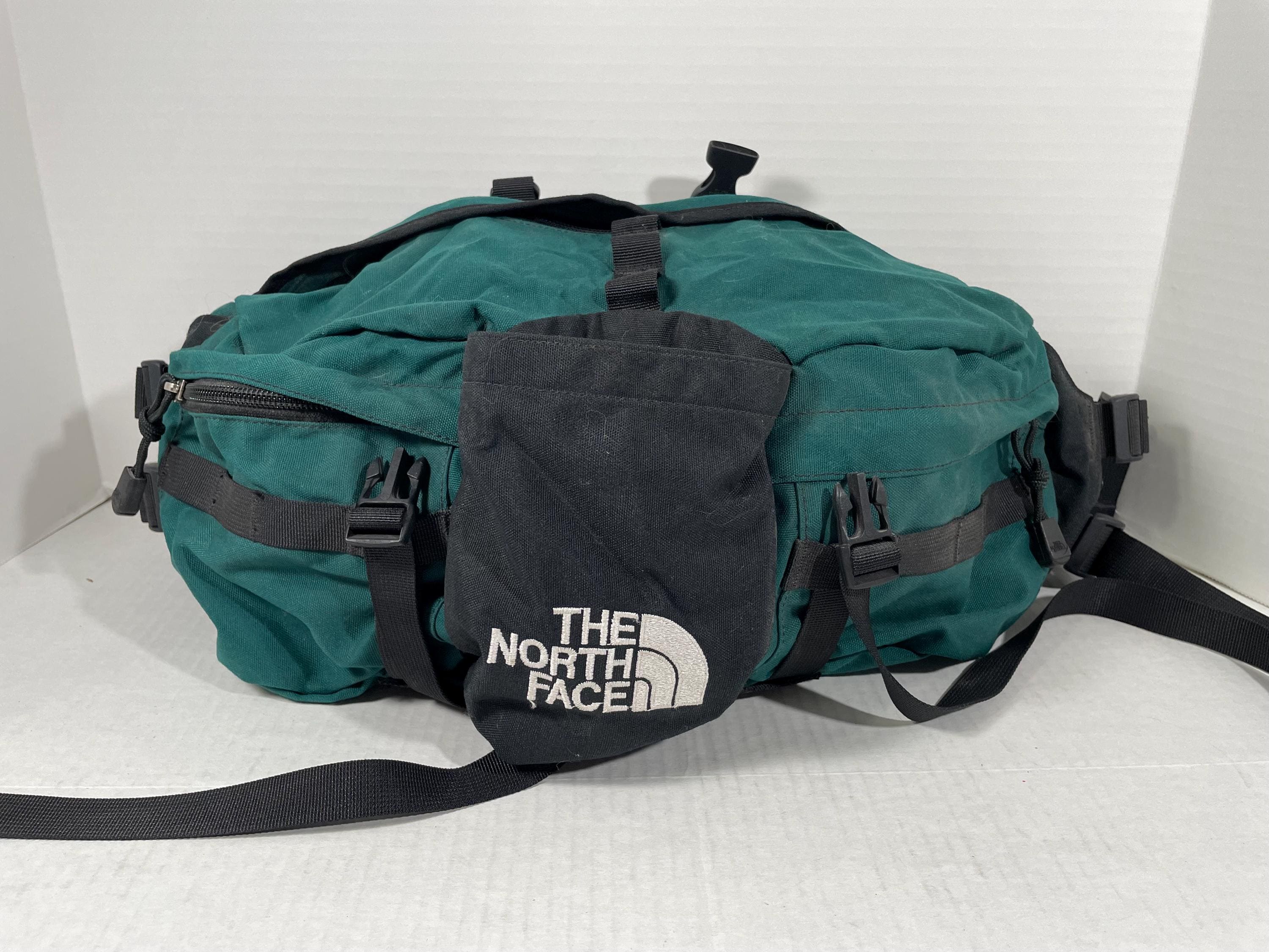 超格安一点 Vintage North Face Fanny Pack Green Black Sling Bag Big 90's バッグ