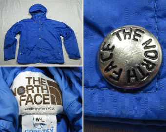 dark blue north face coat