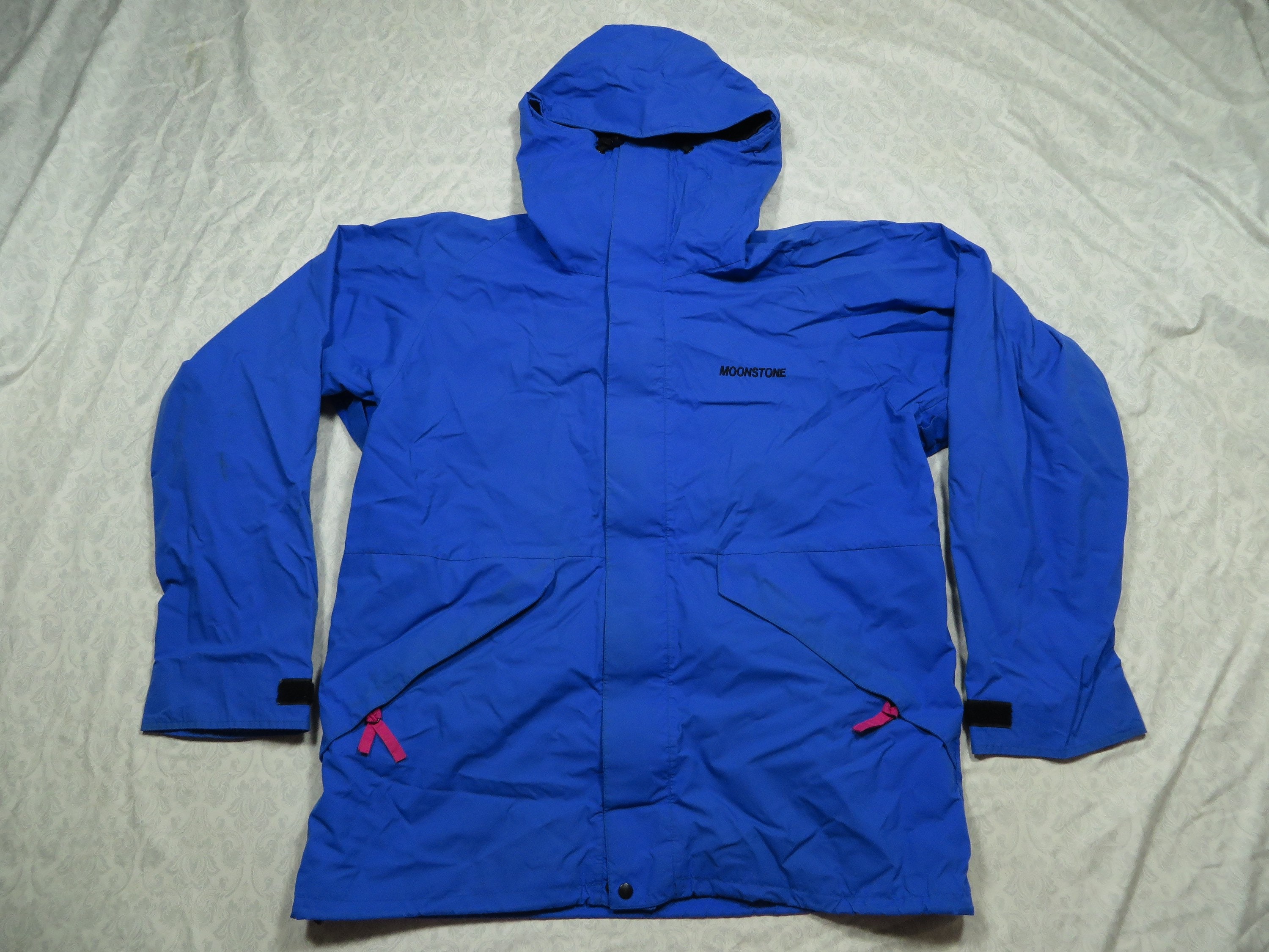 Vintage Moonstone Jacket Mountain Parka Blue Pockets Waterproof