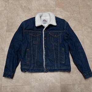 Vintage Levis Sherpa Jacket 42 - Etsy