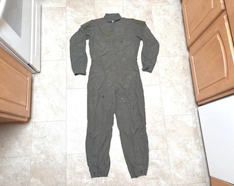 Medium 90s Air Force Flyer's Coveralls Flight Suit 40R | Vintage
