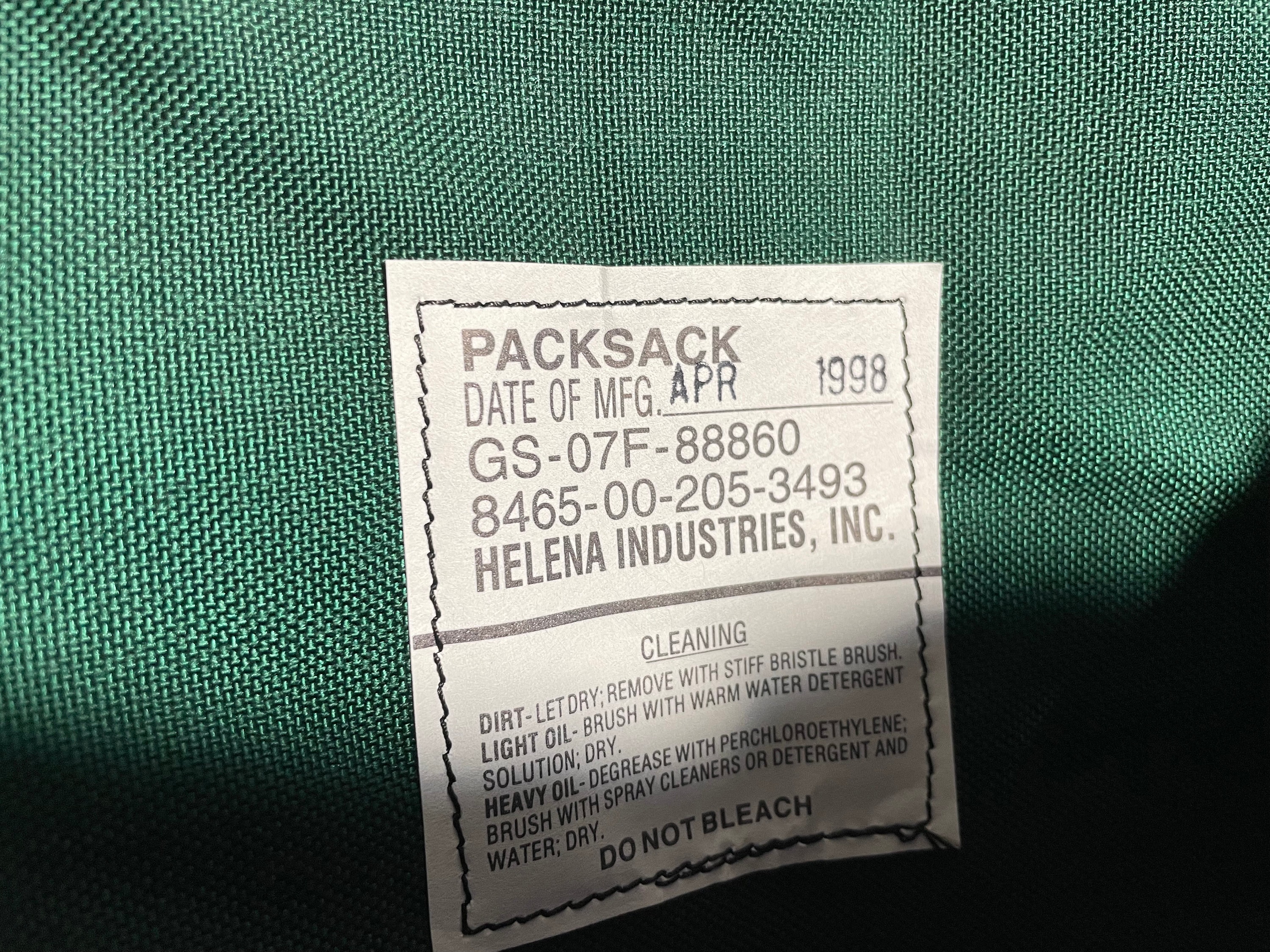 Vintage FSS Backpack 90's Green Forest Service Nylon Canvas Vintage FSS Backpack 90's Green Forest Service Nylon Canvas