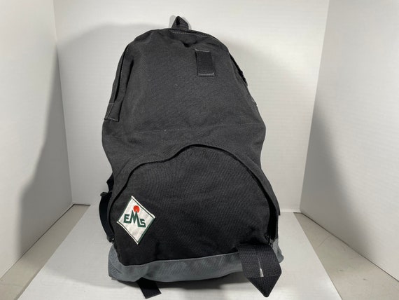 Vintage EMS Backpack 80's Pack Black Eastern Moun… - image 2