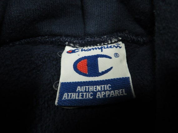 Vintage Champion Hoodie Reverse Weave Michigan Bl… - image 4