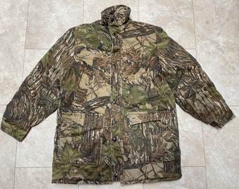 Vintage Duxbak Realtree Camo Hunting Jacket - 90s Insulated USA Made