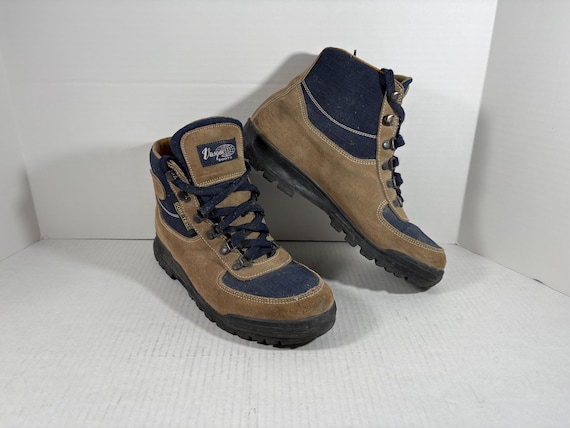 Vintage Vasque Hiking Boots Skywalk Goretex Blue Brown Ankle  display picture 3