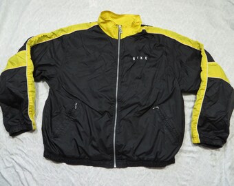 Vintage Nike Windbreaker Black Yellow 