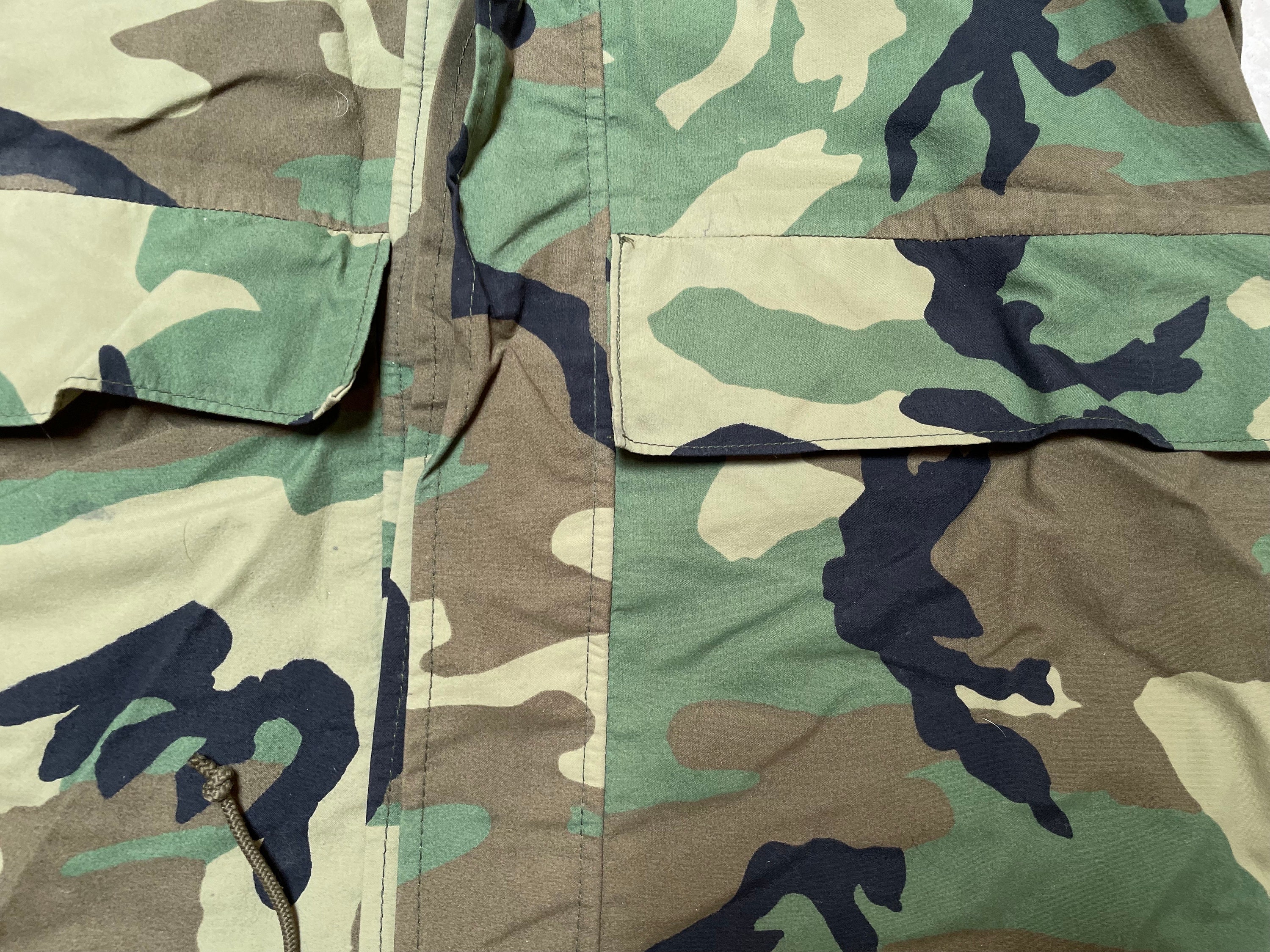 Vintage ECW Parka Goretex Woodland Camo Marines Jacket