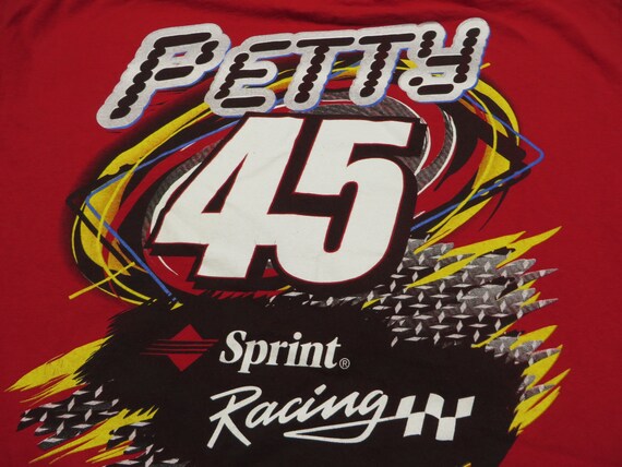 Vintage Kyle Petty Tee Shirt Red NASCAR Sprint Ra… - image 6