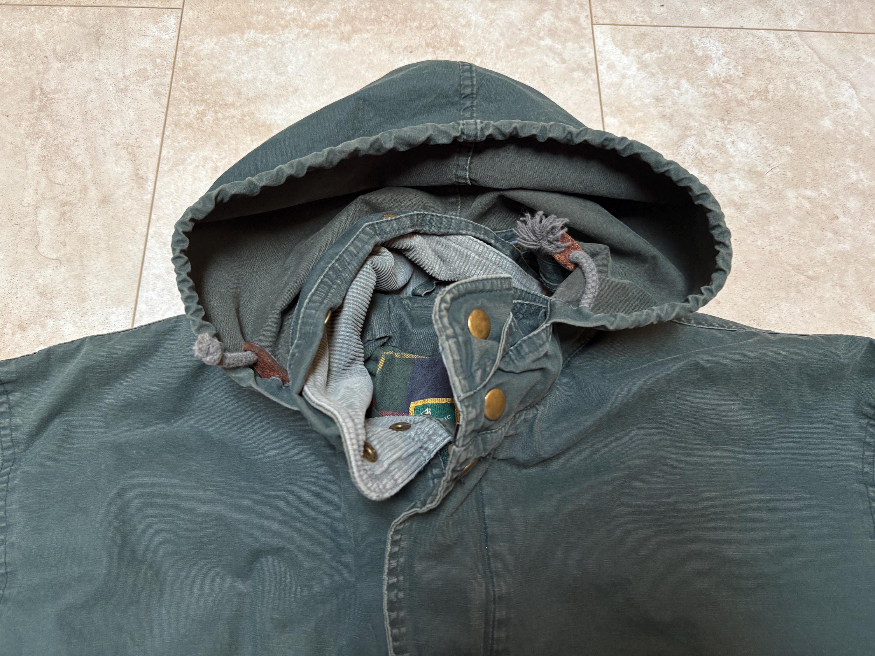 Vintage Gap Jacket Sporting Life Hood Full Zip Cotton 90's