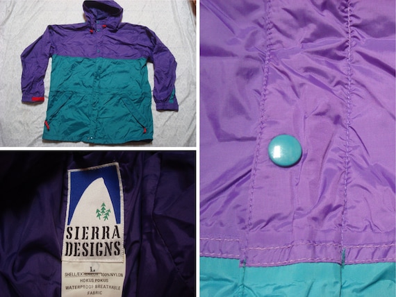 Vintage Sierra Designs Jacket Mountain Parka Purple Green - Etsy