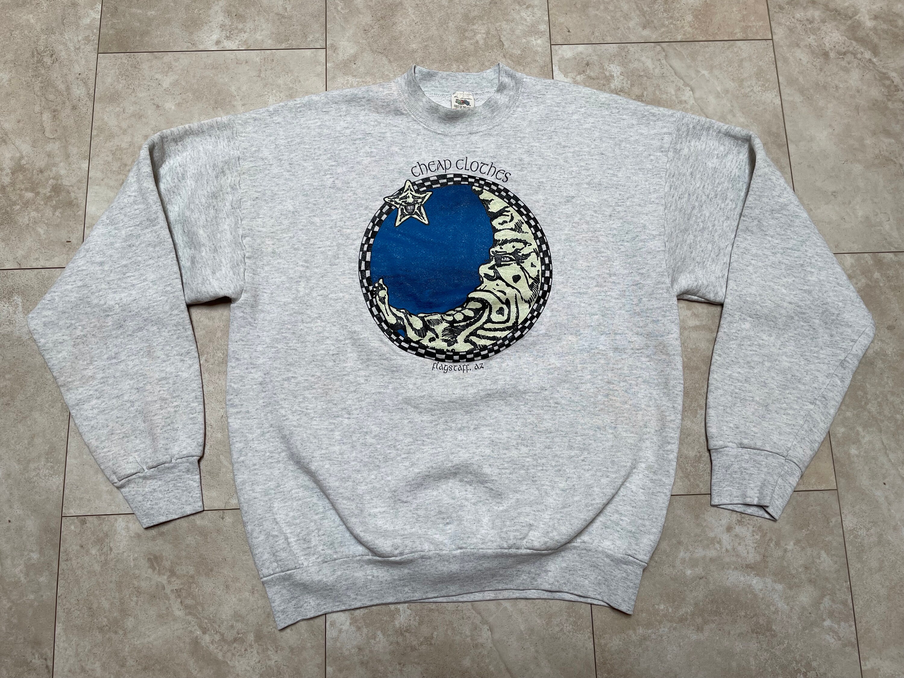 Vintage Flagstaff Moon Sweatshirt: 90s Fruit of the Loom XL - Etsy