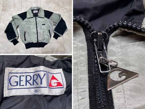 Vintage Gerry Ski Jacket Black Grey Nylon Full Zip 80s Mens Small Made in USA Etsy Canada
