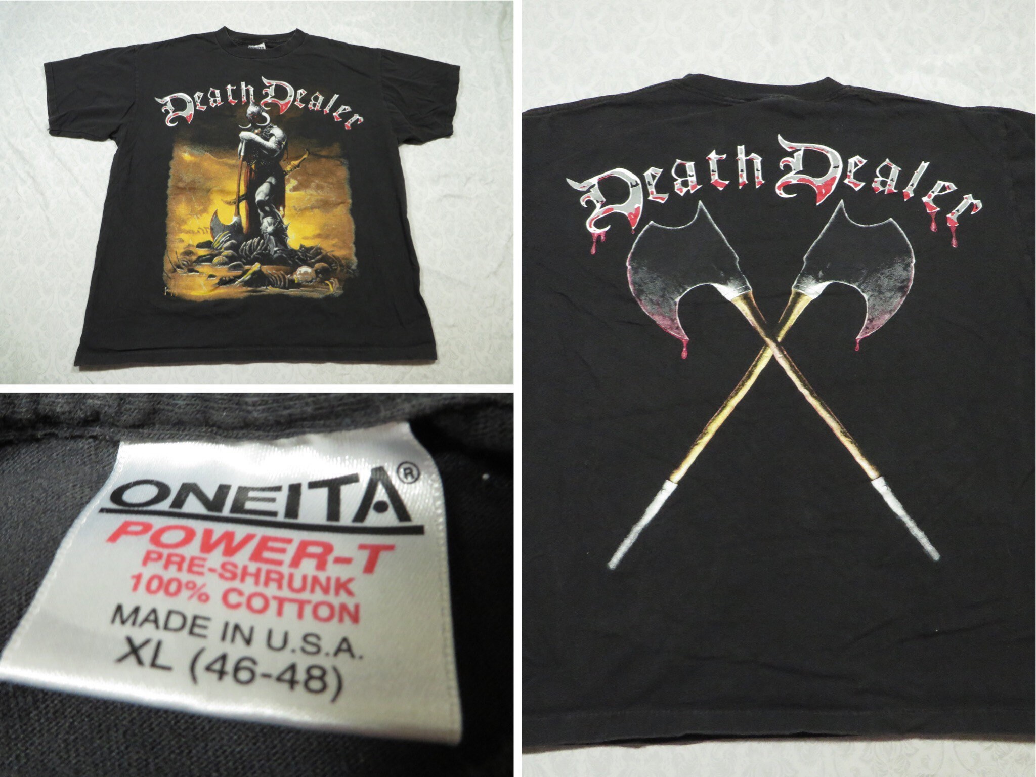 Vintage Death Dealer Tee Shirt Black Frank Frezetta Art Print Oneita 90's  Men's XL Made in USA - Etsy Australia