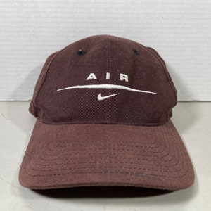 Vintage Nike Air Hat Faded Black Brown 