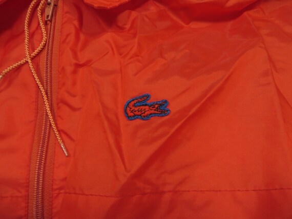 Vintage Lacoste Jacket Windbreaker Red Blue Allig… - image 3