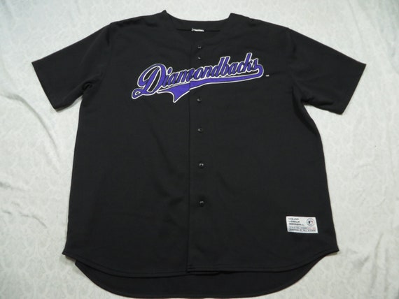 GentlyUsedGoods Vintage Diamondbacks Jersey Purple Dbacks Pullover True Fan Y2K 2000's Men's Oversized Large