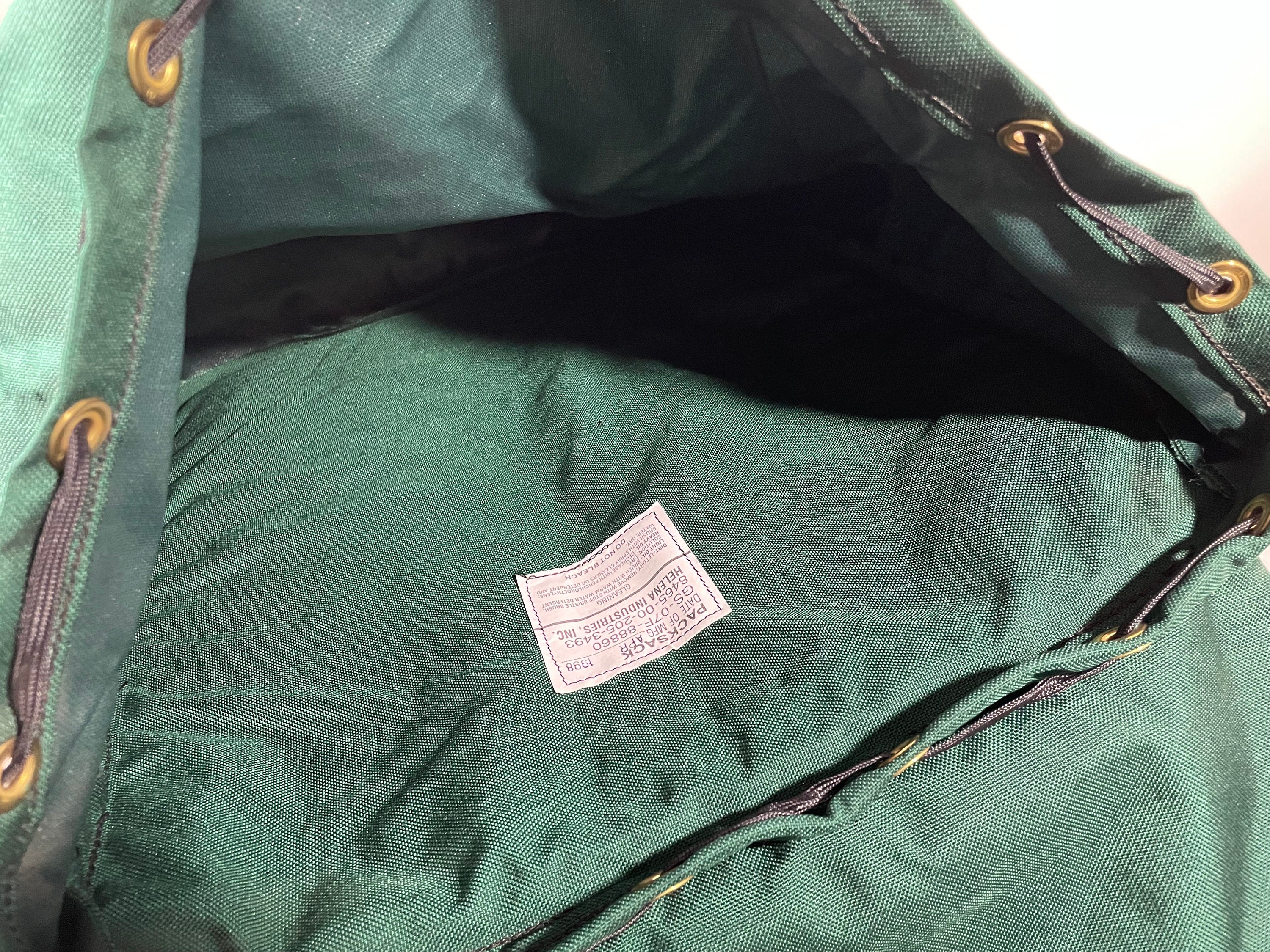Vintage FSS Backpack 90's Green Forest Service Nylon Canvas Vintage FSS Backpack 90's Green Forest Service Nylon Canvas